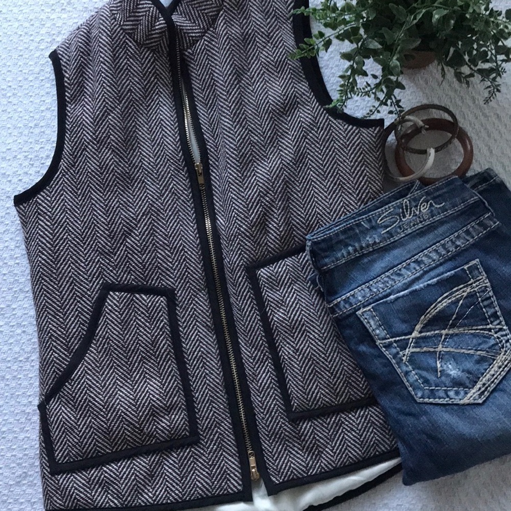 Herringbone Casual Vest